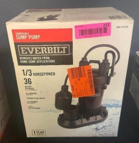 SUBMERSIBLE SUMP PUMP