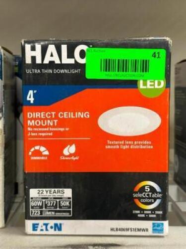 (2) - HALO 4" DIRECT CEILING MOUNT LIGHT KITS