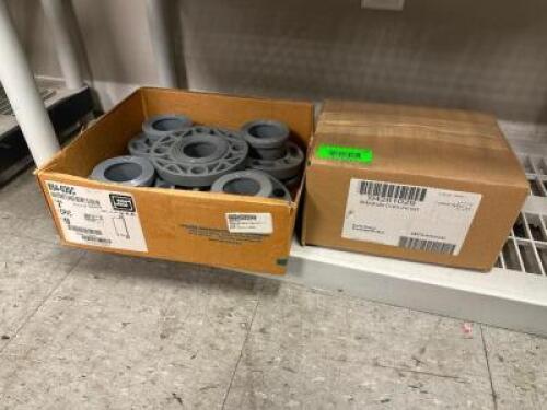 LARGE GROUP OF ASSORTED PVC HARDWARE AND FITTINGS