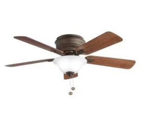 HAWKINS II 44 IN. LED OIL RUBBED BRONZE CEILING FAN WITH LIGHT