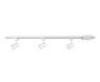 4-FT. 3-LIGHT WHITE INTEGRATED LED LINEAR TRACK LIGHTING KIT WITH MINI CYLINDER TRACK HEADS