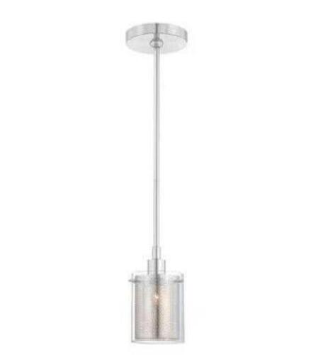 GRID II 1-LIGHT CHROME MINI-PENDANT LIGHT
