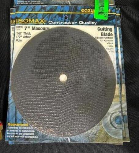 (4) - 7" MASONRY CUTTING BLADES