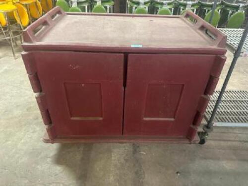 60" INSULATED PORTABLE BAR CART