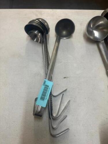 (5) ASSORTED STAINLESS LADLES