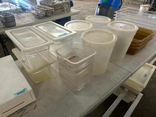 (1) LOT OF ASSORTED PLASTIC INSERTS.