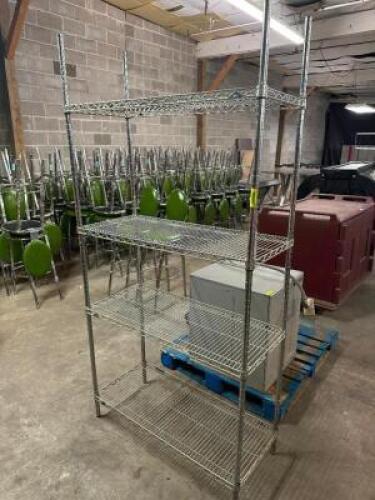 48" X 14" FOUR TIER WIRE RACK