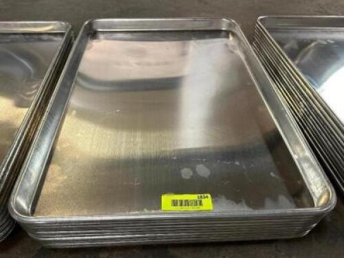 (6) FULL SIZE STAINLESS SHEET PANS