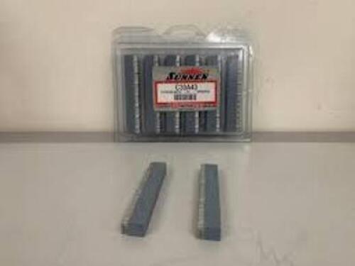 DESCRIPTION: (3) PACKS OF (6) STONE SETS BRAND/MODEL: SUNNEN #C30A47 INFORMATION: STONE SIZE: 2J RETAIL$: $51.32 EA QTY: 3