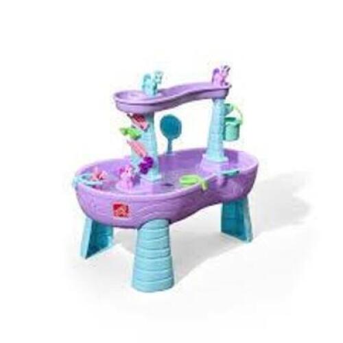 DESCRIPTION: (1) RAIN SHOWERS AND UNICORNS WATER TABLE BRAND/MODEL: STEP 2 INFORMATION: PURPLE RETAIL$: $94.99 EA QTY: 1