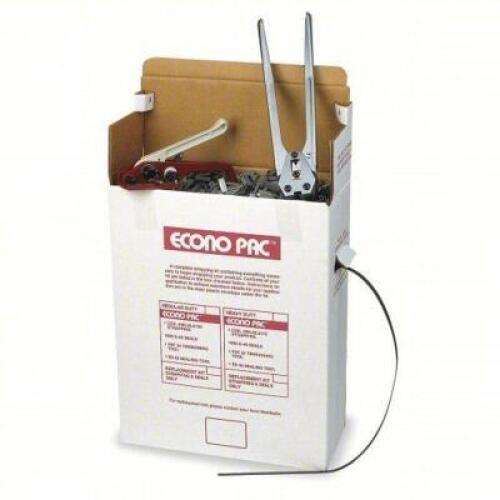 DESCRIPTION: (1) PLASTIC STRAPPING KIT BRAND/MODEL: PRODUCT NUMBER #2CXL4 SIZE: FITS 1/2 IN STRAP WD, 0.022 IN THICK, 500 LB BREAK STRENGTH, 1,000 OPE