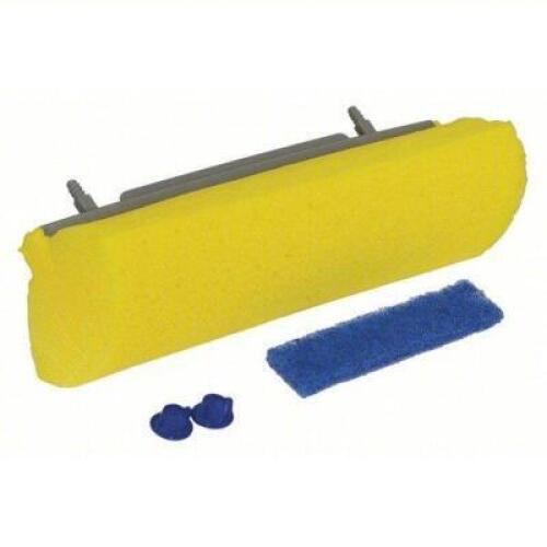 DESCRIPTION: (2) BOXES OF (15) MOP HEAD, SPONGE BRAND/MODEL: QUICKE #53UJ49 INFORMATION: YELLOW SIZE: SLIDE ON CONNECTION, 9 IN MOP HEAD WD, 3 IN MOP