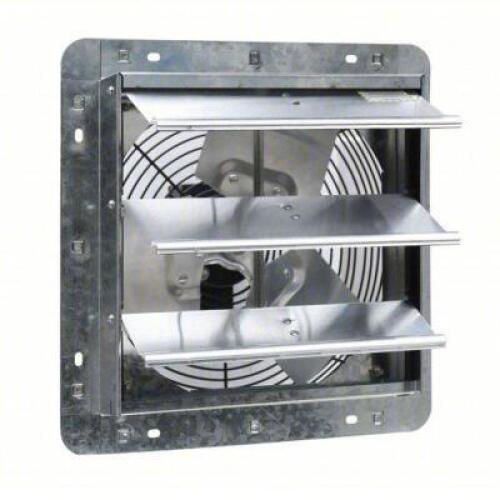 DESCRIPTION: (1) SHUTTER FAN BRAND/MODEL: CANARM #788N42 INFORMATION: GALVANIZED STEEL SIZE: 12 IN BLADE, 3 SPEED, 1/20 HP, TOTALLY ENCLOSED AIR OVER,