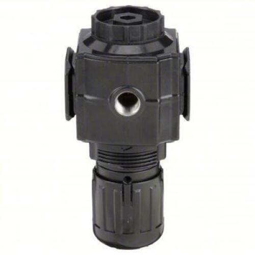 DESCRIPTION: (2) AIR REGULATOR BRAND/MODEL: SPEEDAIRE #4ZM19 INFORMATION: BLACK CASING SIZE: 3/8" RETAIL$: $42.10 EA QTY: 2