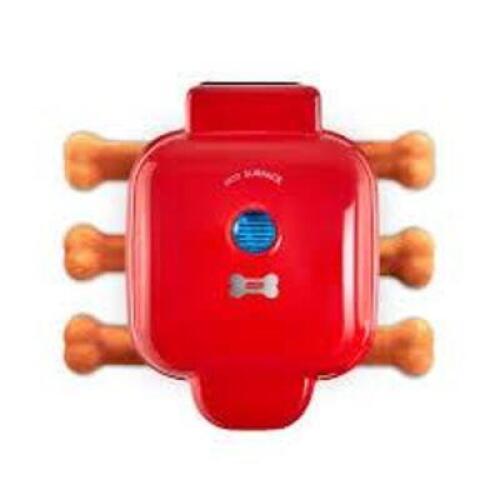 DESCRIPTION: (1) MINI DOG TREAT MAKER BRAND/MODEL: DASH D INFORMATION: RED RETAIL$: $27.95 EA QTY: 1