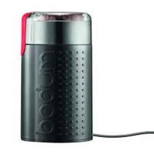 DESCRIPTION: (1) ELECTRIC COFFEE GRINDER BRAND/MODEL: BODUM BISTRO RETAIL$: $40.00 EA QTY: 1