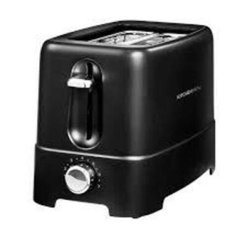 DESCRIPTION: (1) 2 SLICE TOASTER BRAND/MODEL: KITCHENSMITH BY BELLA INFORMATION: BLACK RETAIL$: $30.00 EA QTY: 1