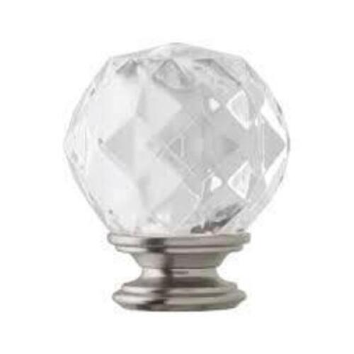 DESCRIPTION: (4) PACKS OF (2) FACETED CRYSTAL SPHERE FINIALS BRAND/MODEL: HOME DECORATIONS #1002-961-926 RETAIL$: $10.00 EA QTY: 4