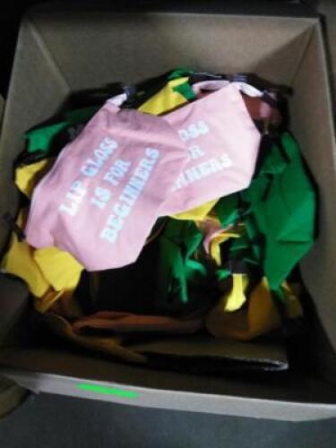 DESCRIPTION: (1) BOX OF APPROX (50)&nbsp;MISC MAKEUP BAGSQTY: 1