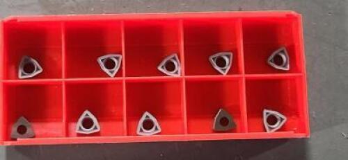 DESCRIPTION: (10) WCMX CARBIDE DRILLING INSERTS BRAND/MODEL: ARCH 913-000-603 RETAIL$: $100.00 QTY: 10