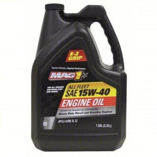 DESCRIPTION: (2) HEAVY DUTY DIESEL ENGINE OIL BRAND/MODEL: MAG1 #43Y894 INFORMATION: 15W-40 SIZE: 1 GALLON RETAIL$: $21.27 EA QTY: 2
