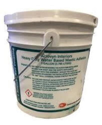 DESCRIPTION: (1) MASTIC ADHESIVE BRAND/MODEL: ACROVYN #55LE64 INFORMATION: WHITE SIZE: 1 GALLON RETAIL$: $173.09 EA QTY: 1
