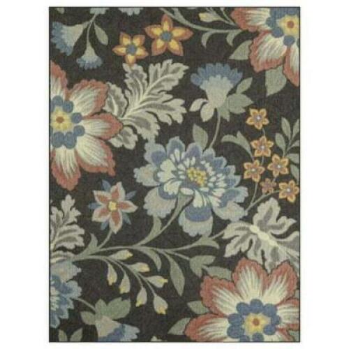 DESCRIPTION: (1) FLORAL AREA RUG BRAND/MODEL: MAINSTAYS INFORMATION: GRAY FLORAL LOOP RETAIL$: $79.99 SIZE: 48" X 64" QTY: 1