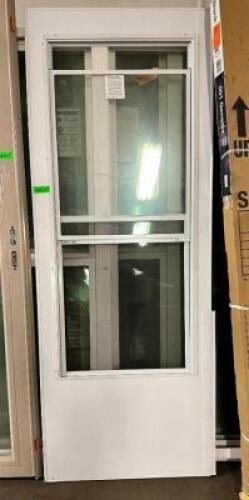 WHITE GLASS DOOR
