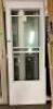 WHITE GLASS DOOR