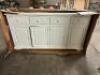 WHITE CREDENZA CABINET