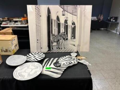 ASSORTED ZEBRA DECOR