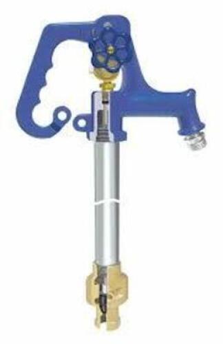DESCRIPTION: (1) FROST PROOF YARD HYDRANT BRAND/MODEL: SIMMONS #482A16 INFORMATION: BLUE SIZE: 2 FT BURY DP, 54 IN OVERALL LG, 3/4 IN FNPT INLET SIZE