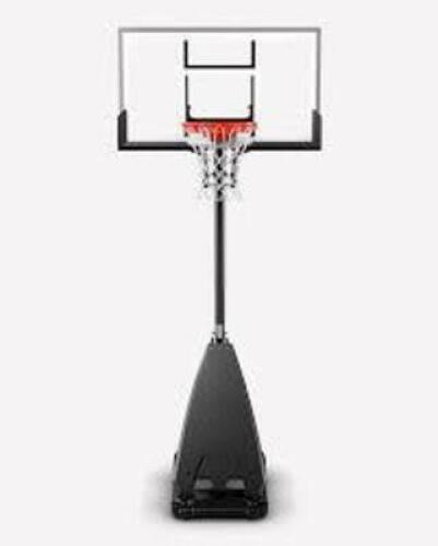 DESCRIPTION: (1) PORTABLE BASKETBALL HOOP BRAND/MODEL: SPALDING #7B1454 INFORMATION: STEEL FRAME, POLYCARBONATE SIZE: 54", ADJUSTABLE, 7.5' TO 10' RET