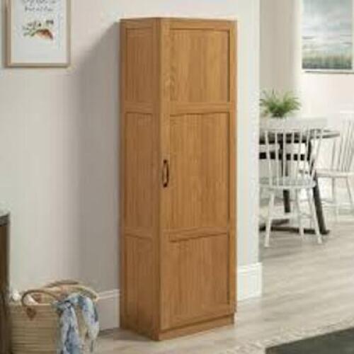 DESCRIPTION: (1) STORAGE CABINET BRAND/MODEL: SAUDER INFORMATION: HIGHLAND OAK FINISH RETAIL$: $164.84 EA QTY: 1