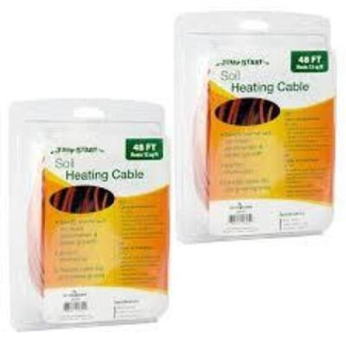 DESCRIPTION: (2) SOIL HEATING CABLES BRAND/MODEL: JUMP START #JSHC48 SIZE: 48' RETAIL$: $78.99 EA QTY: 2