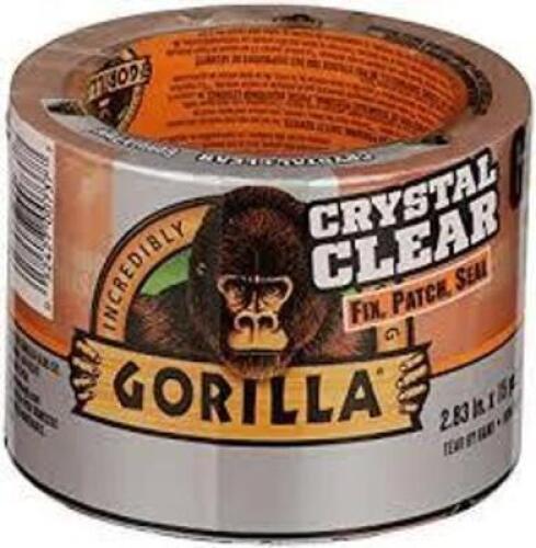 DESCRIPTION: (8) GORILLA TAPE BRAND/MODEL: GORILLA GLUE INFORMATION: CRYSTAL CLEAR SIZE: 2.83" X 15 YD RETAIL$: $17.78 EA QTY: 8