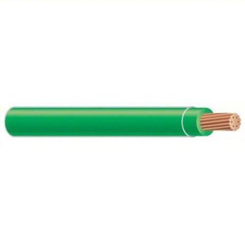 DESCRIPTION: (1) BUILDING WIRE BRAND/MODEL: SOUTHWIRE #55CX53 INFORMATION: GREEN SIZE: 6 AWG WIRE SIZE, 1 CONDUCTORS, 100 FT LG, THHN RETAIL$: $152.38