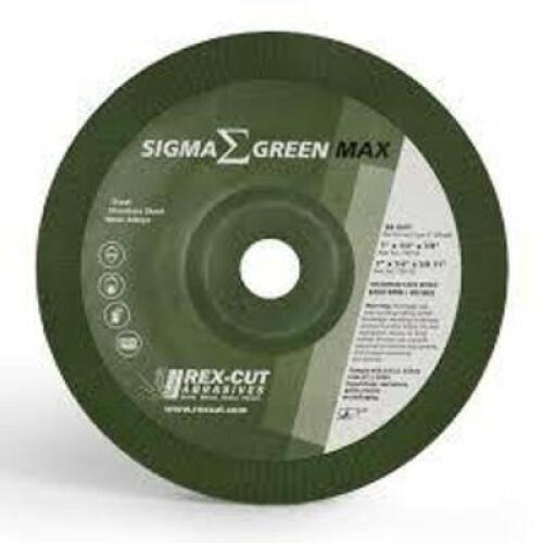 DESCRIPTION: (20) SIGMA MAX CUTTING DISCS BRAND/MODEL: REX-CUT #739102 INFORMATION: GREEN SIZE: 6" X 1/4" - 36 GRIT RETAIL$: $185.00 TOTAL QTY: 20