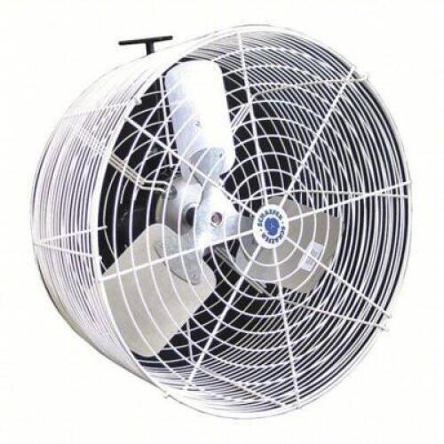 DESCRIPTION: (1) STANDARD DUTY INDUSTRIAL FAN BRAND/MODEL: SCHAEFER #6ALD5 INFORMATION: WHITE SIZE: 20 IN BLADE DIA, 5,470 CFM, 115/230V AC, 1/3 HP MO