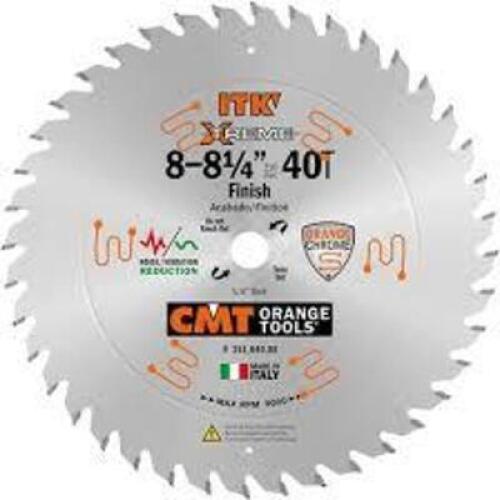 DESCRIPTION: (2) CIRCULAR SAW BLADE BRAND/MODEL: CMT ORANGE TOOLS INFORMATION: ORANGE CHROME SIZE: 8 - 8-1/4", 40T RETAIL$: $78.37 EA QTY: 2