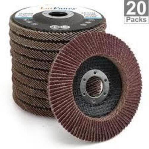 DESCRIPTION: (20) FLAP DISCS BRAND/MODEL: GLOBAL ABRASIVES INFORMATION: AF 80, TYPE 29 SIZE: 4" X 5/8" QTY: 20