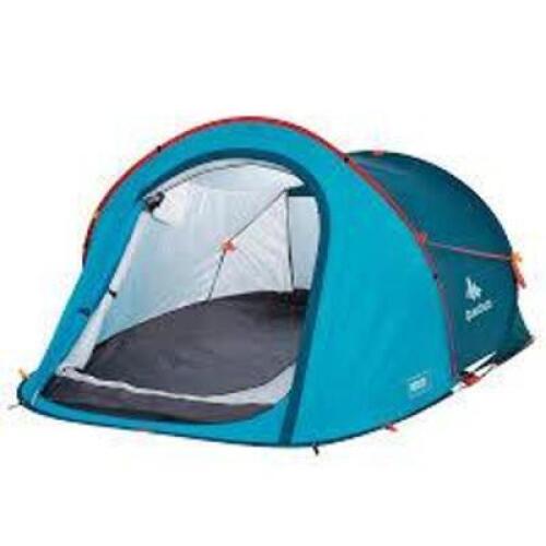 DESCRIPTION: (1) POP UP TENT BRAND/MODEL: DECATHLON QUECHUA INFORMATION: BLUE SIZE: FOR 2 PEOPLE RETAIL$: $65.00 EA QTY: 1