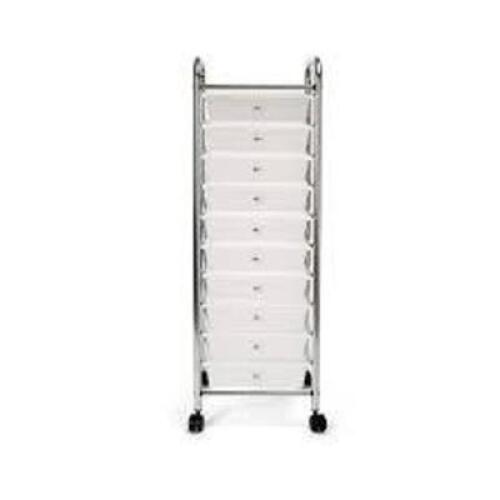 DESCRIPTION: (1) 10-DRAWER ROLLING CART BRAND/MODEL: HONEY CAN DO RETAIL$: $50.00 EA QTY: 1