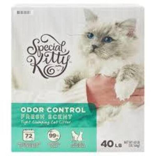 DESCRIPTION: (1) ODOR CONTROL KITTY LITTERBRAND/MODEL: SPECIAL KITTYINFORMATION: ODOR CONTROLSIZE: 40 LBRETAIL$: $17.00 EAQTY: 1