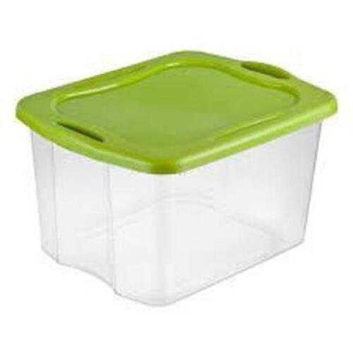 DESCRIPTION: (1) CASE OF (6) EZ CARRY STORAGE TOTES BRAND/MODEL: STERILITE #1458 SIZE: 70 QT RETAIL$: $45.31 EA QTY: 1