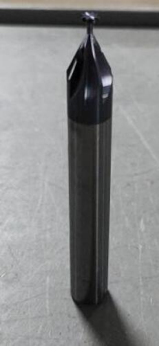 DESCRIPTION: (4) CARBIDE COOLANT THRU KESEAT CUTTERS BRAND/MODEL: MITGI R03-680 SIZE: .140 DIA QTY: 4
