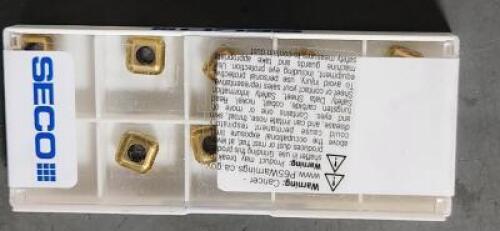 DESCRIPTION: (10) SPGX CARBIDE DRILLING INSERT BRAND/MODEL: SECO SPGX0703-C1 T400D RETAIL$: $224.00 QTY: 10