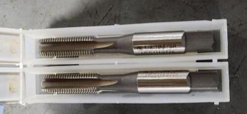DESCRIPTION: (2) HSS STRAIGHT FLUTE TAPS BRAND/MODEL: OSG 1661100 SIZE: 3/8-24 RETAIL$: $32.68 QTY: 2