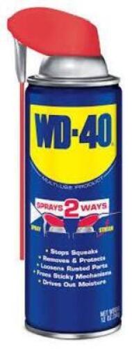 DESCRIPTION: (4) MULTI-USE PRODUCTBRAND/MODEL: WD-40 #20JY62INFORMATION: SPRAYS 2 WAYSSIZE: 12 OZRETAIL$: $15.42 EAQTY: 4