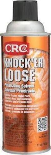DESCRIPTION: (4) LUBRICANT PENETRANT BRAND/MODEL: CRC KNOCK'ER LOOSE SIZE: 13 OZ RETAIL$: $6.75 EA QTY: 4